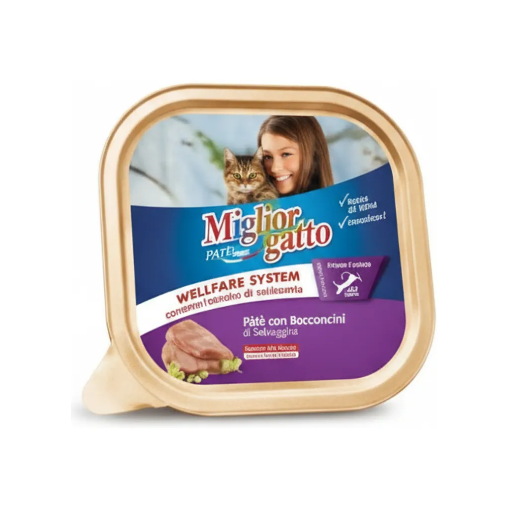 MIGLIOR GATTO PATE SELVAGGINA GR100