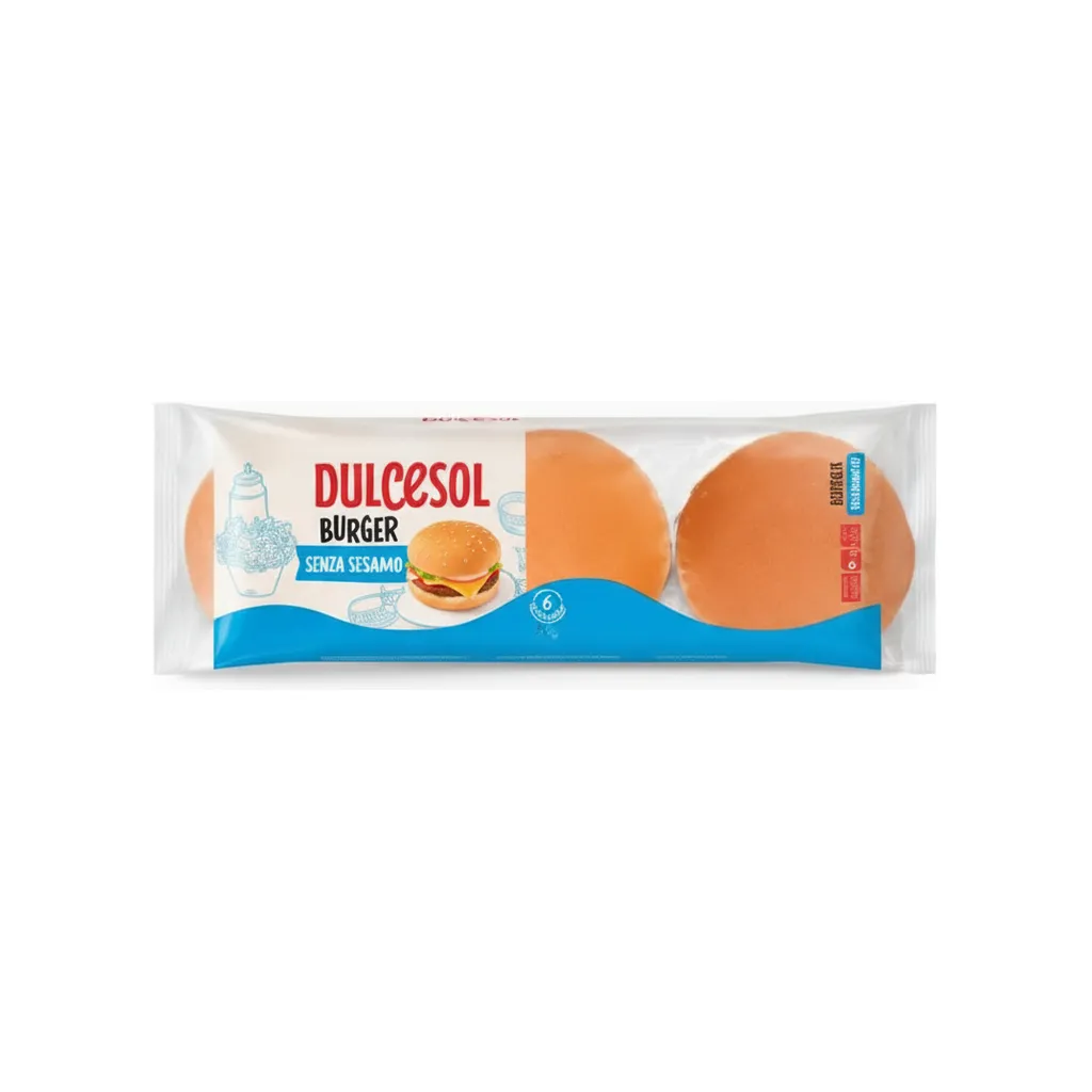DULCESOL BURGER SENZA  SESAMO X6
