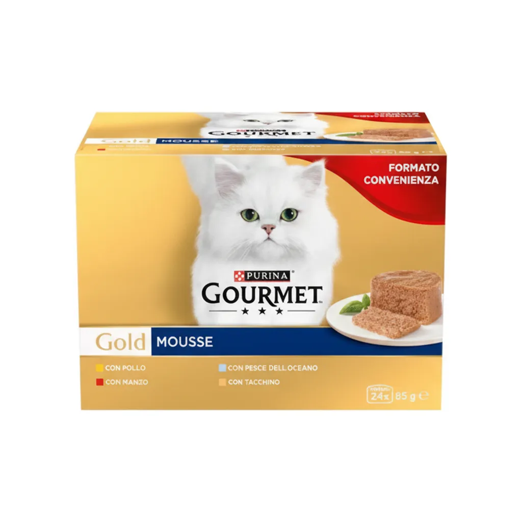 GOURMET GOLD GR.85 MOUSSE CAS.MIS.24 PZ