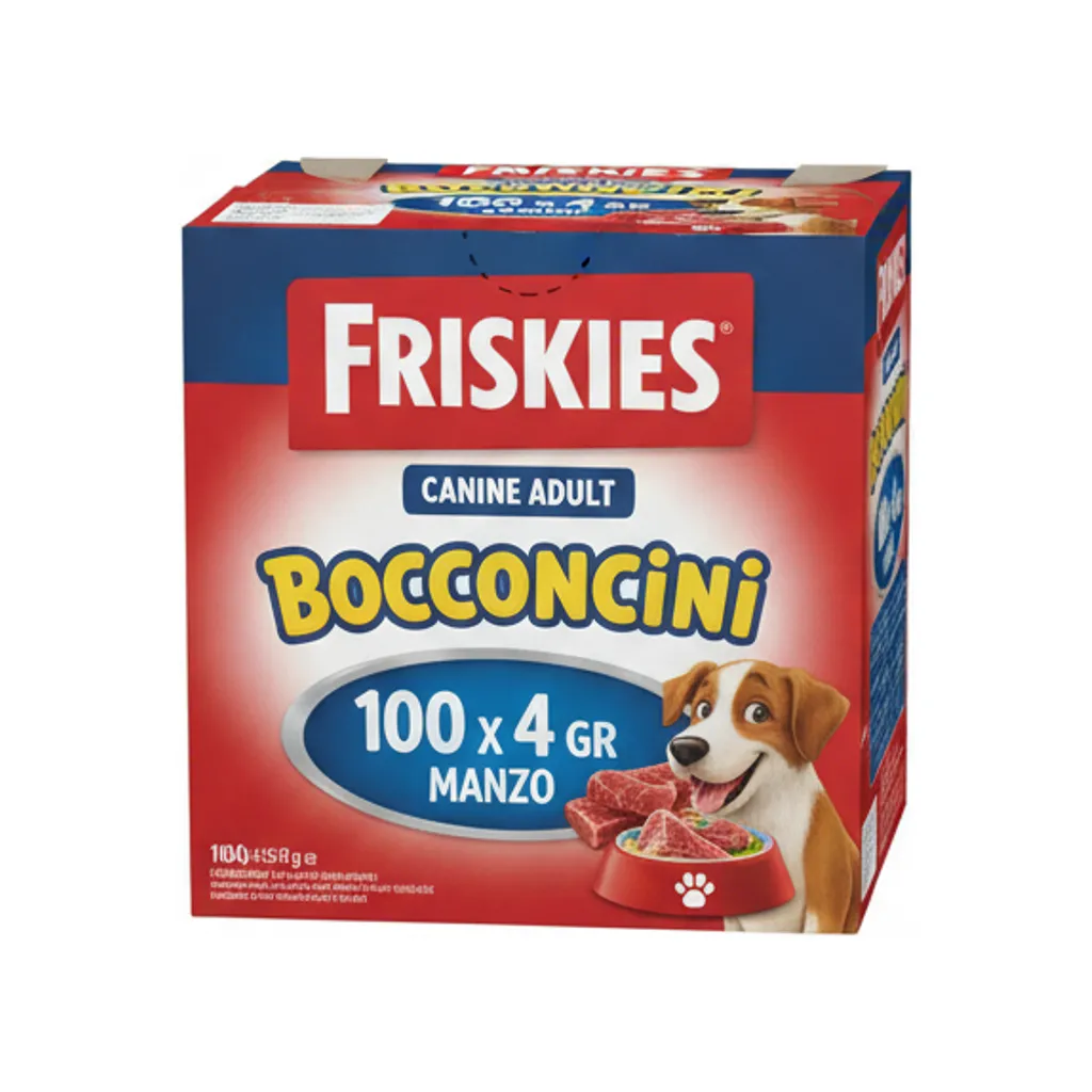 FRISKIES CANE BOCCONC 100X4 GR MANZO