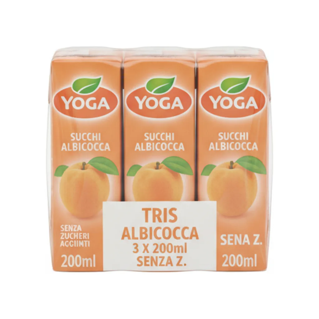 SUCCHI YOGA TRIS ALBICOCCA 200X3 SENZA Z