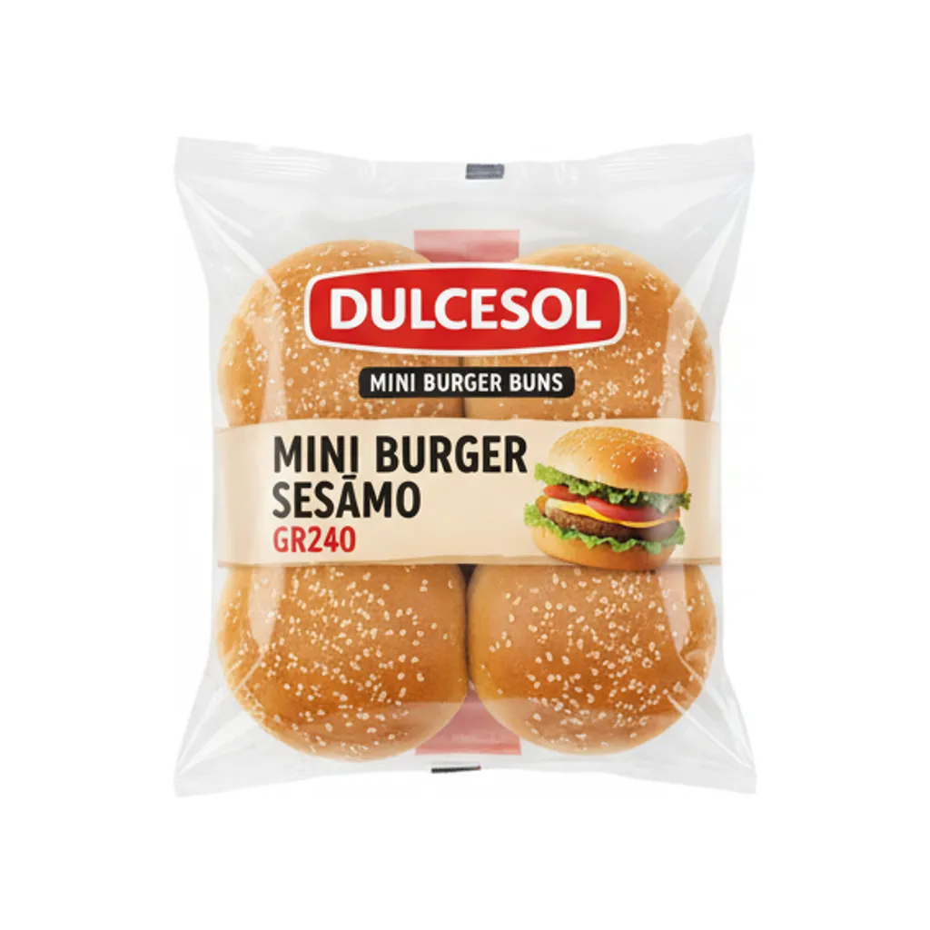 DULCESOL MINI BURGER SESAMO GR240