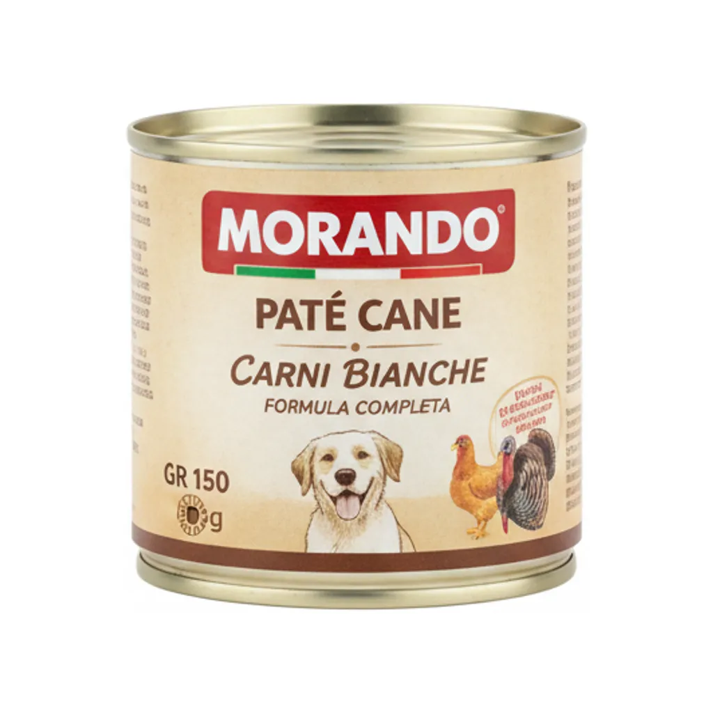 PATE CANE GR 150 CARNI BIANCHE MORANDO