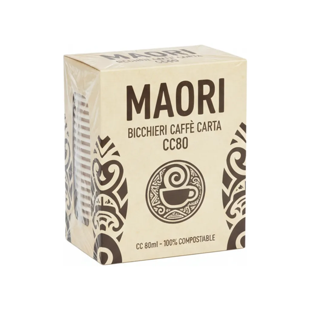 BICCHIERI CAFFE MAORI  CARTA CC80