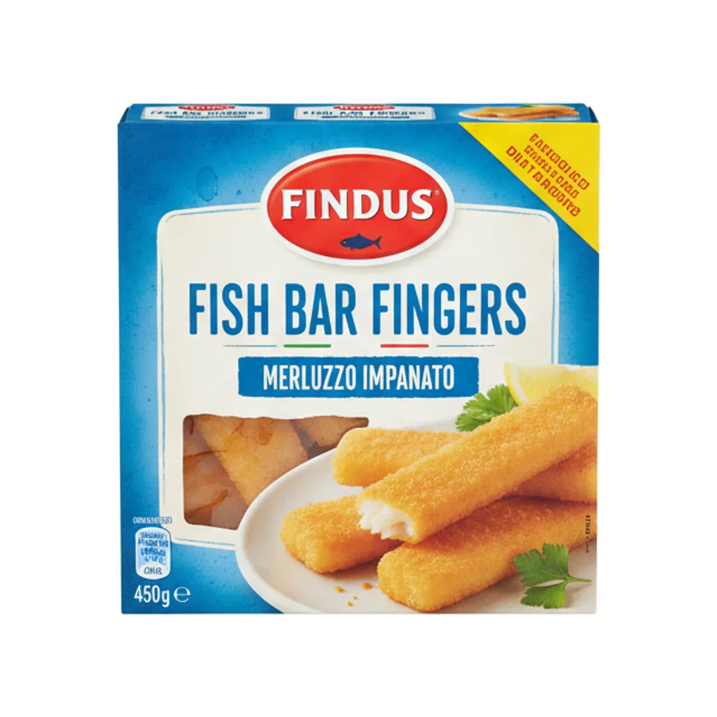 FINDUS FISH BAR FINGERS MERLUZZO IMPANAT